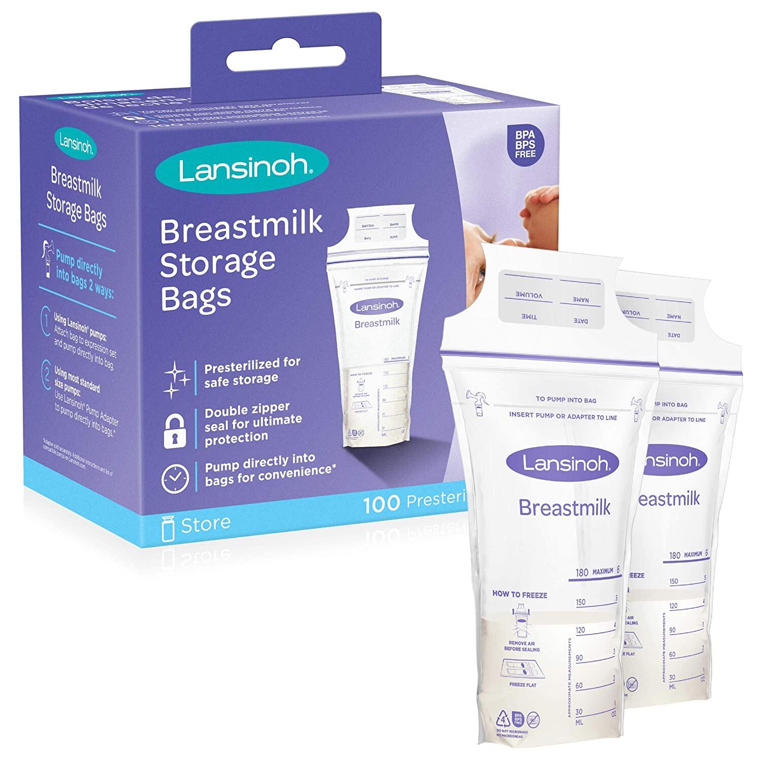 Lansinoh Breast Milk Storage Bags (100 / 50 pcs)