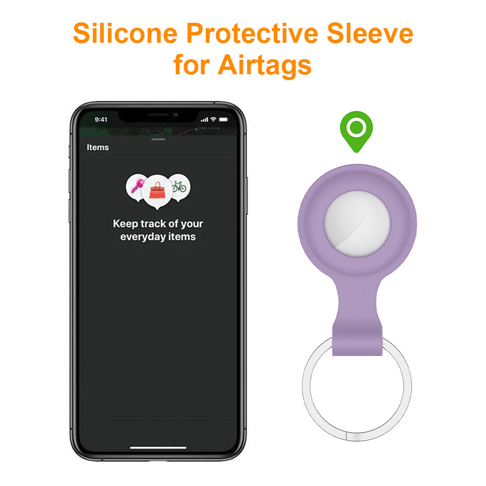 Silicone Locator Tracker Case for A pple Airtags Protective Skin Dust Cover