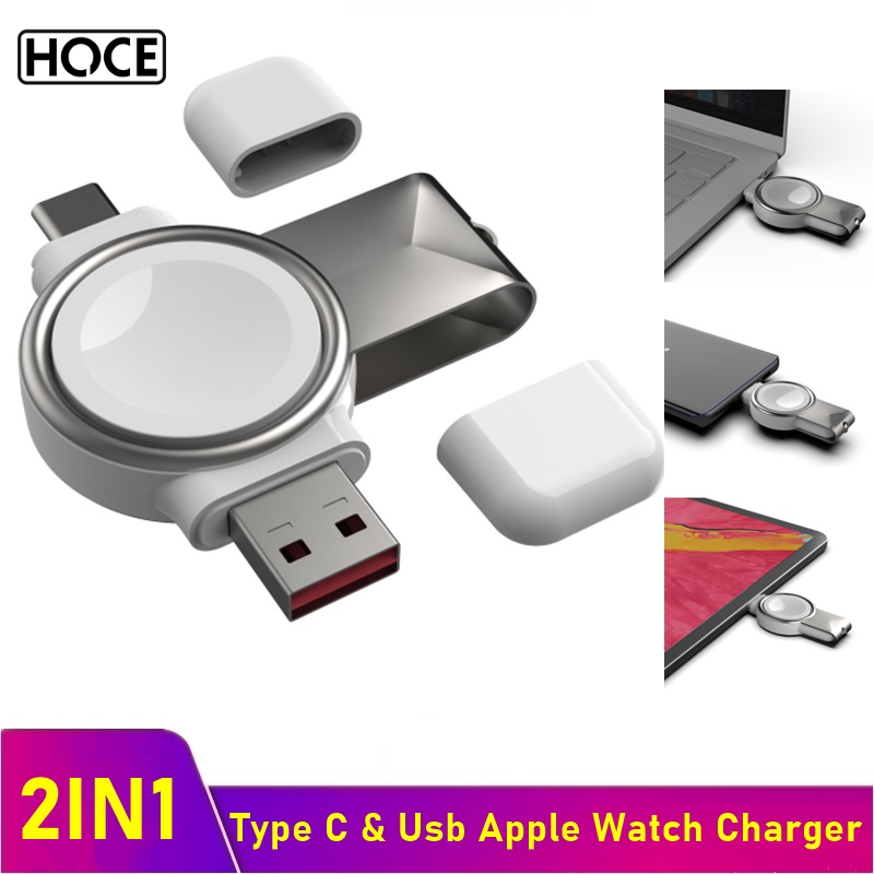 HOCE Magnetic Wireless Charger Pad for Apple Watch 6 5 4 3 2 1 Fast Qi Wireless Charging Pad Dock Station for iPhone i Watch Series