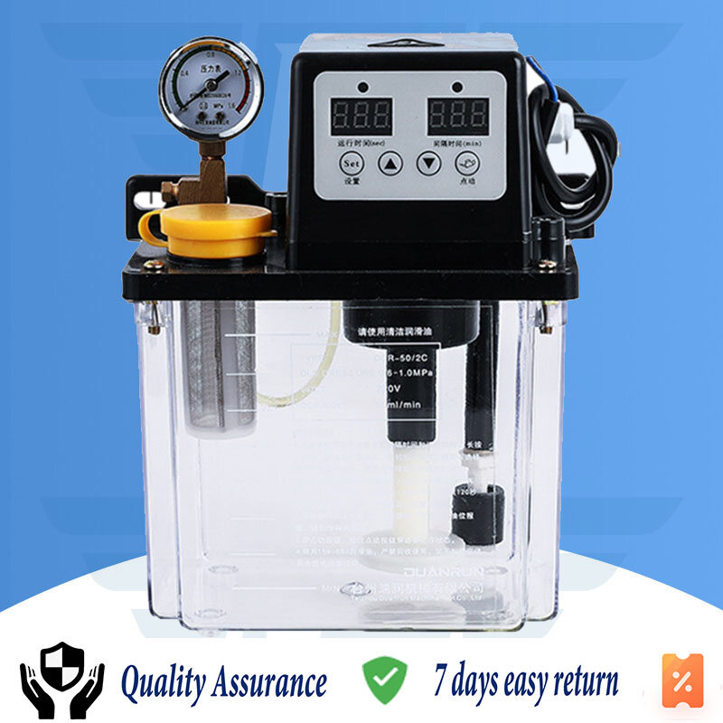 Automatic lubricating oil pump CNC lathe machine tool lubricator 220V electromagnetic lubricating pump