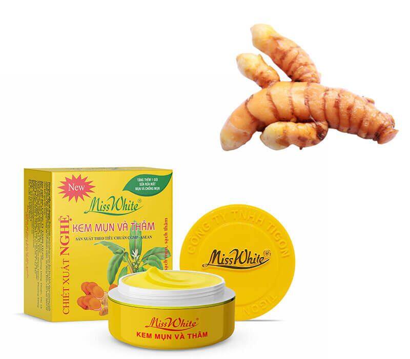 Kem mụn và thâm miss white 12g