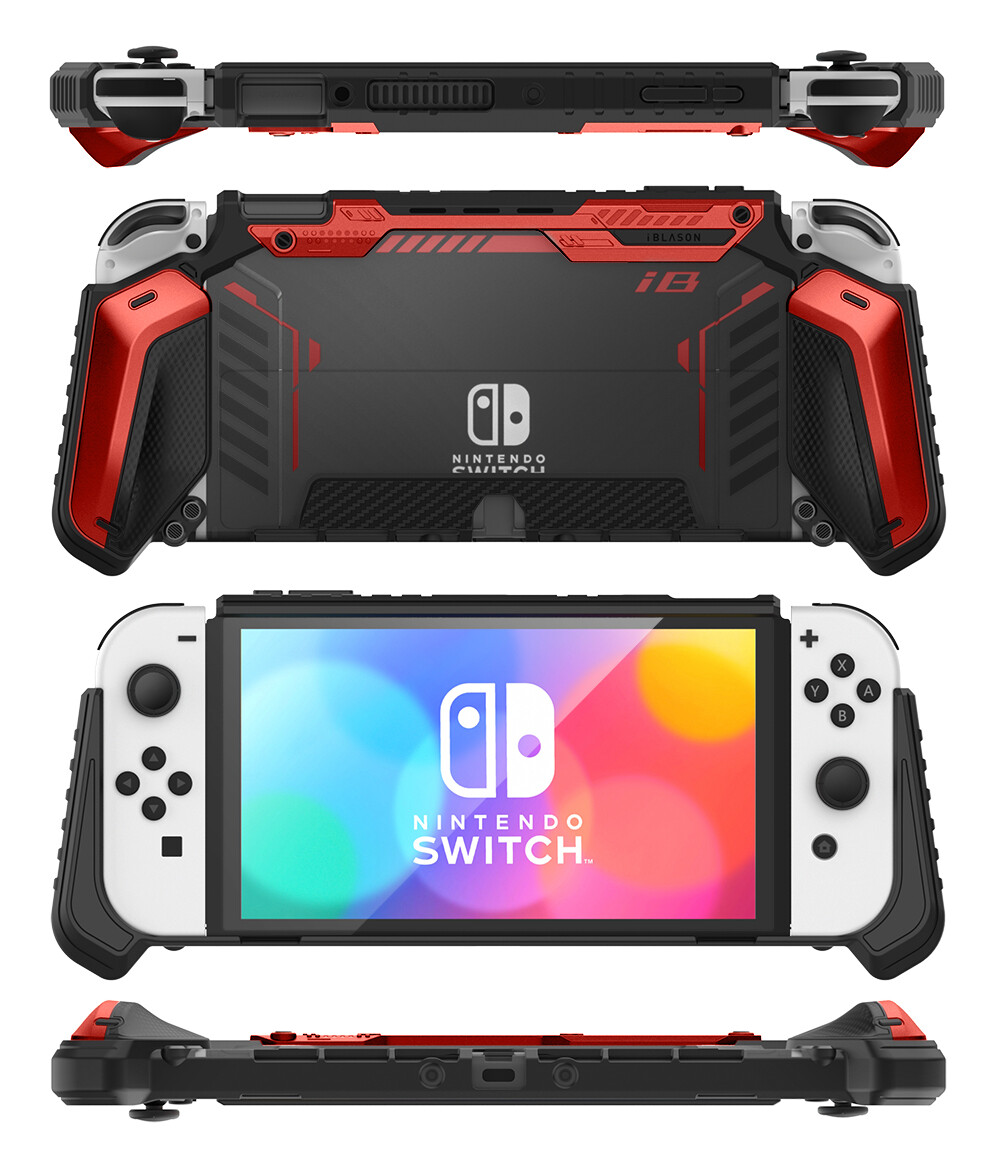 i-Blason Armorbox for Nintendo Switch OLED Case 2021 Dockable Rugged Protective Case Compatible with Nintendo Switch OLED Model and Joy-Con Controller