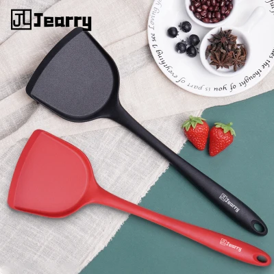 Jearry Silicone Turner 230°C high temperature non stick special spatula resistant cooking spatula household food grade silica gel spatula cooking utensils