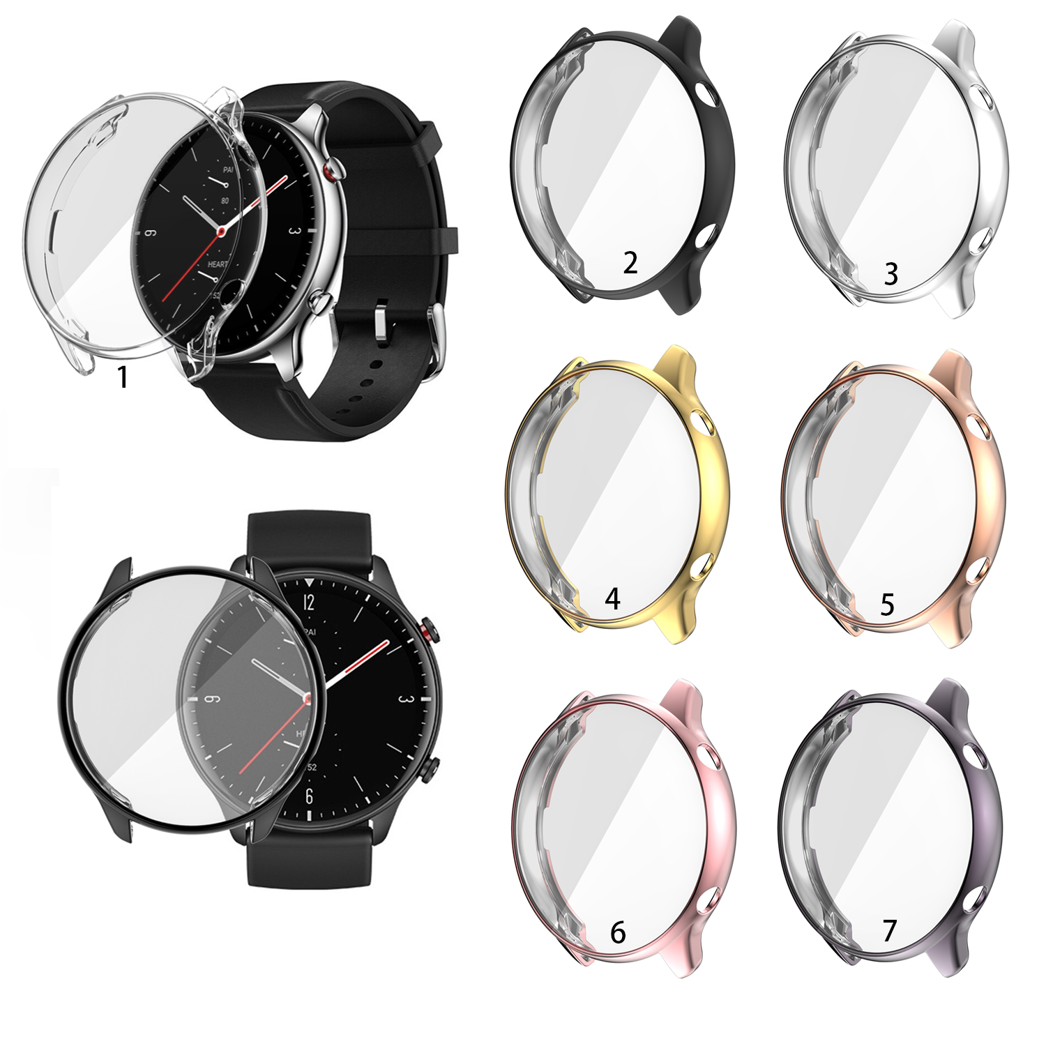 TPU Protector Case Cover for Huami Amazfit GTR2 GTR 2