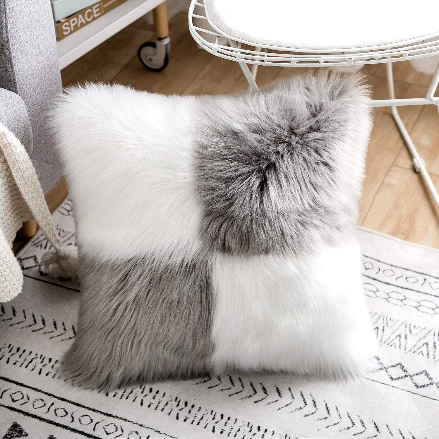 fluffy pillow case
