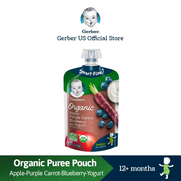 gerber organic puree
