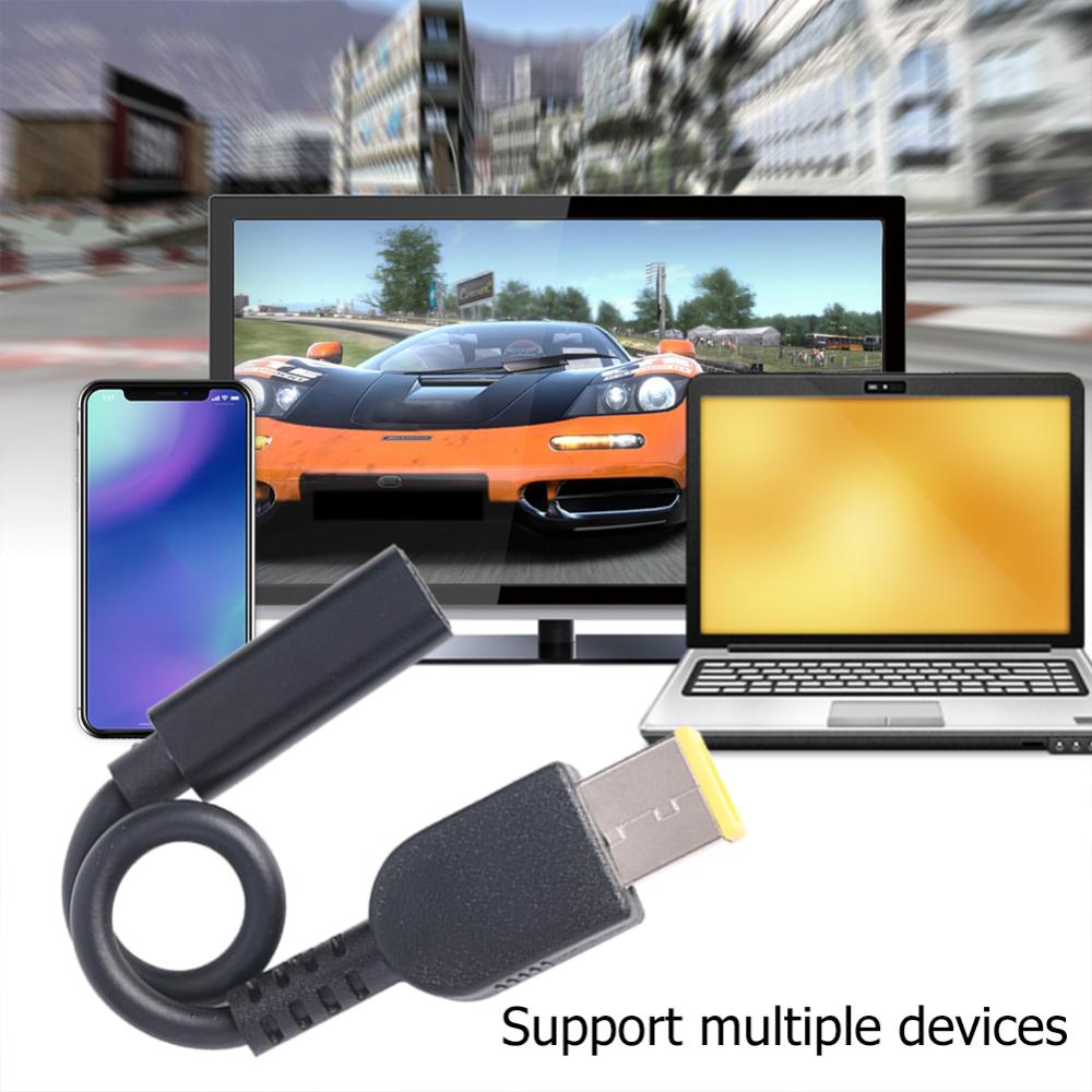 Pd usb type c female to 11x4.5mm dc connector adapter converter for lenovo