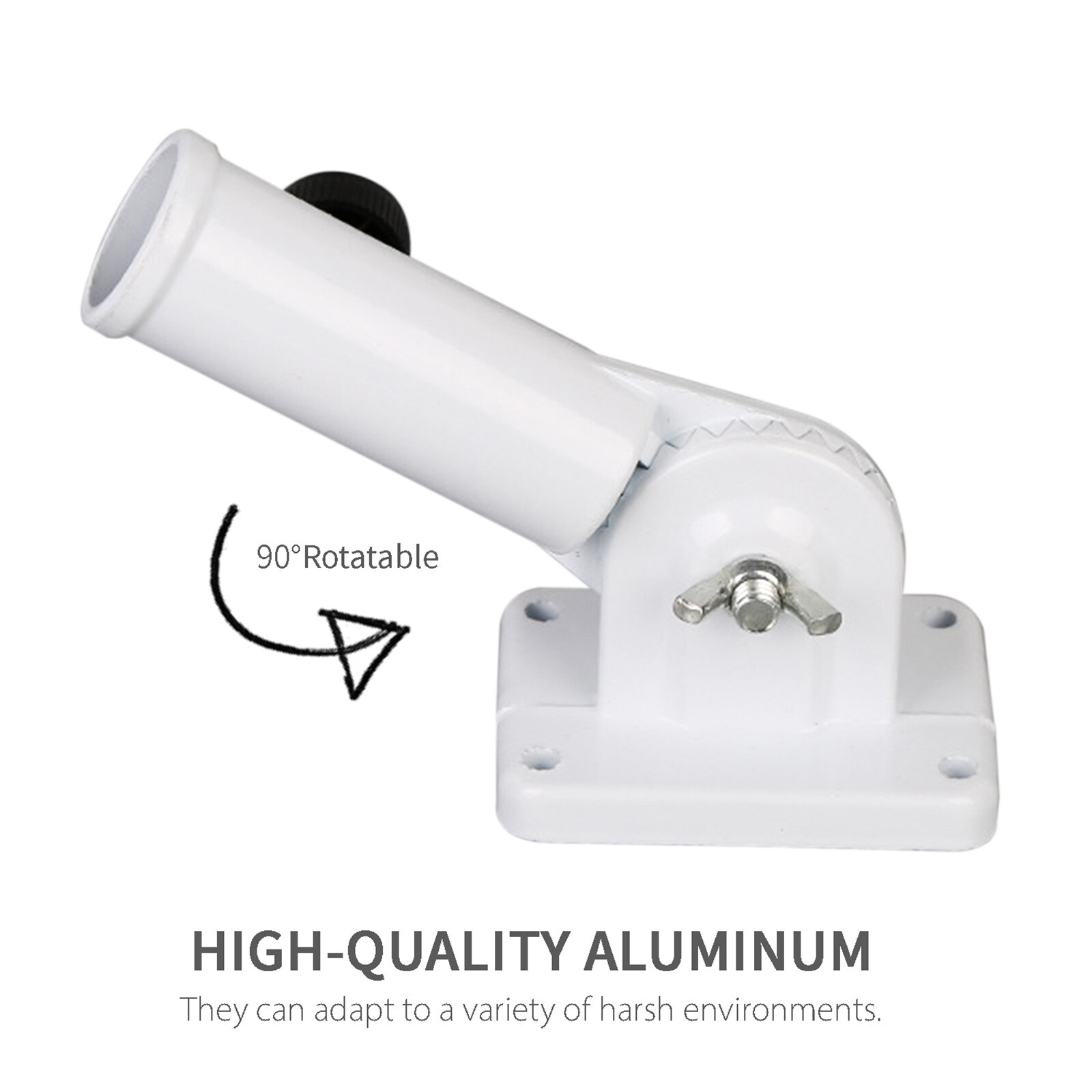 Blesiya Heavy Duty Flag Pole Mounts Base National Flagpole Adjustable Display Holder