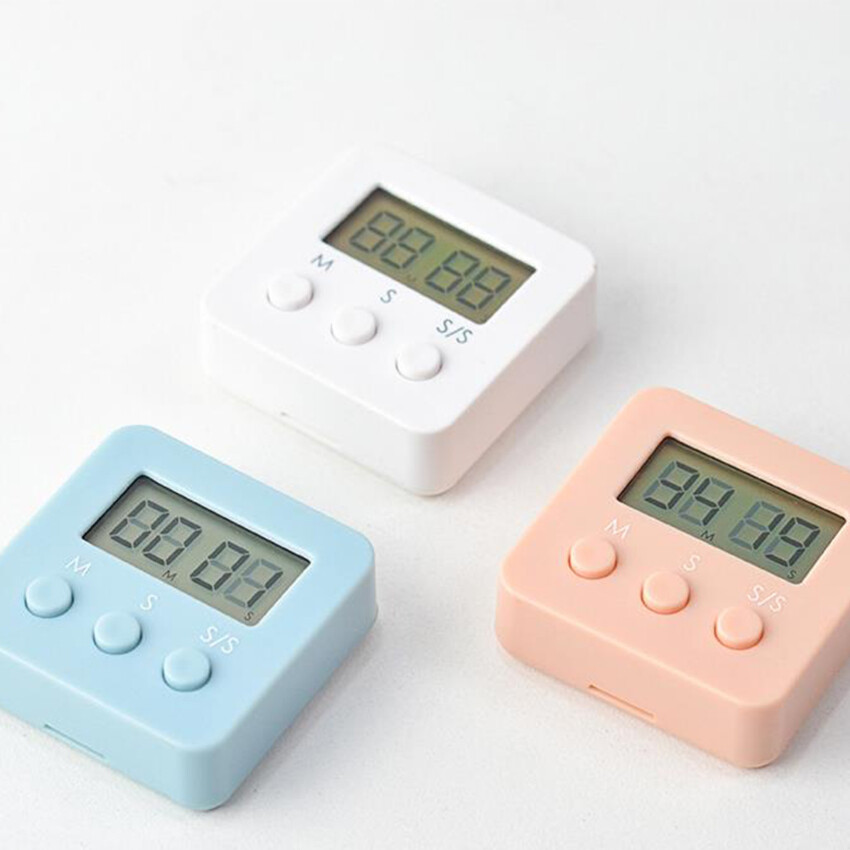 LCD Management Timer Student Learning Self-Discipline Reminder Stopwatch Mini Cute Electronic Alarm Clock Kitchen Gadgets