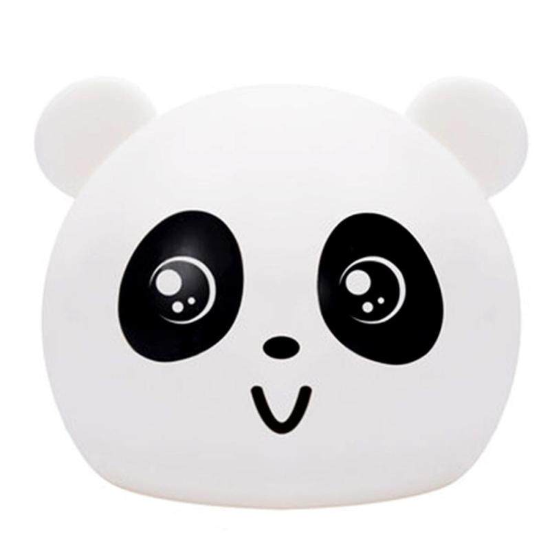 Sáng Tạo Silicone USB LED Pat Đèn Hình Gấu Bảng Màu Thông Minh Clap Light