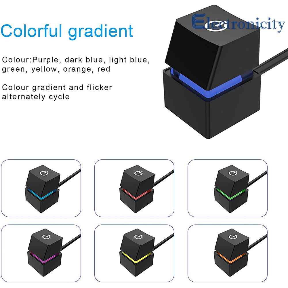 PC Power Button Switch Cable Portable Desktop Computer Switches On/Off Button Extension Cord for Home Office Internet Accessory