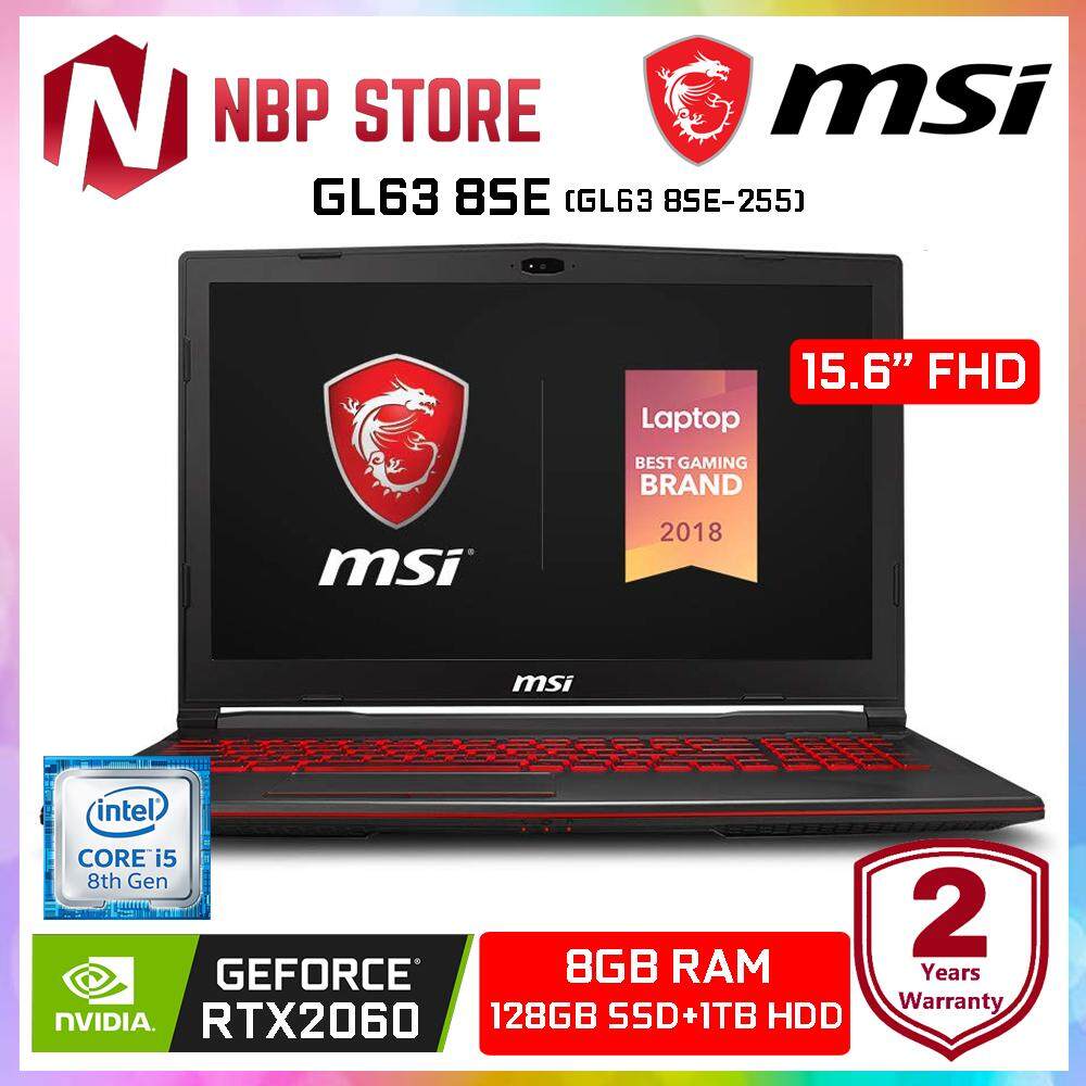 MSI GL63 8SE-255 15.6 FHD Gaming Laptop ( i5-8300H, 8GB, 1TB+128GB, RTX2060 6GB, W10H ) Malaysia
