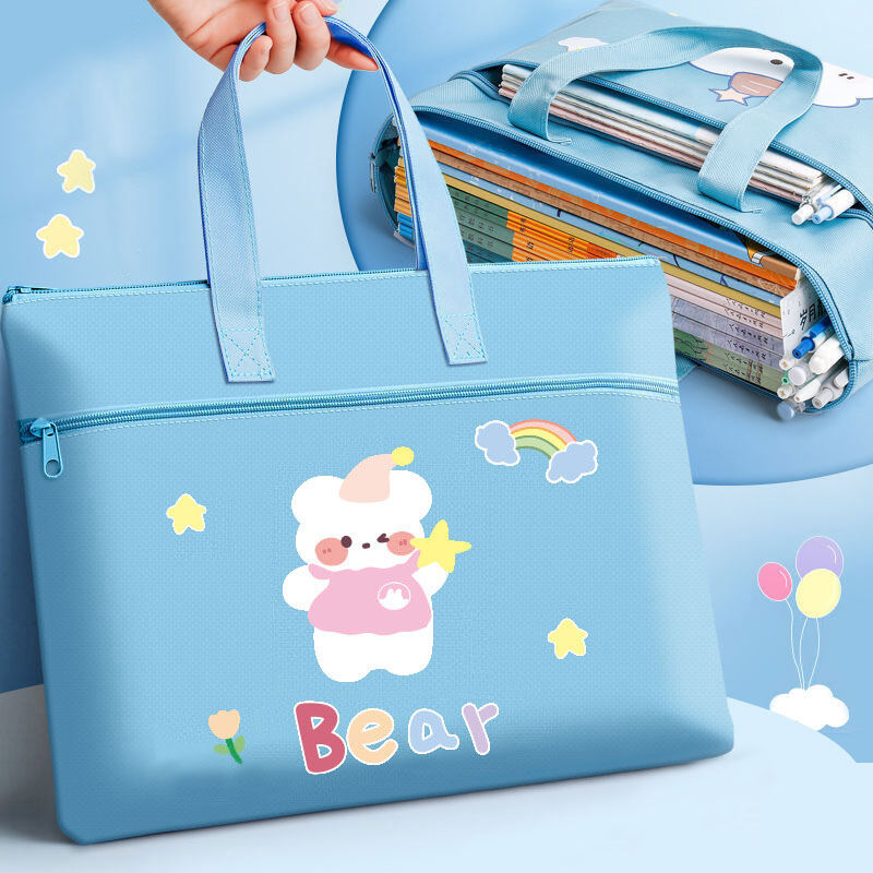 AMILA elementary school students' load-reducing ridge protection handbag Korean version of large-capacity book bag book storage bag remedial bag