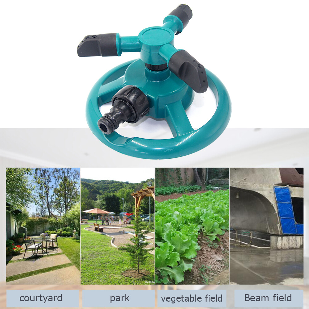 Garden Sprinkler 360 Degree Rotating Automatic Watering Irrigation System Tools Accessories