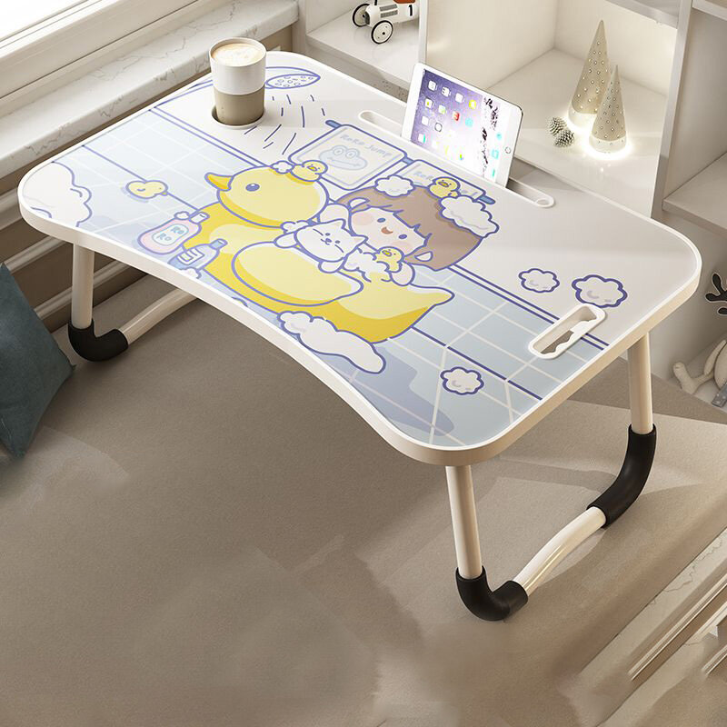 Can lift the bed, desk, student study table, dormitory artifact computer, multi-functional household folding small table, small
