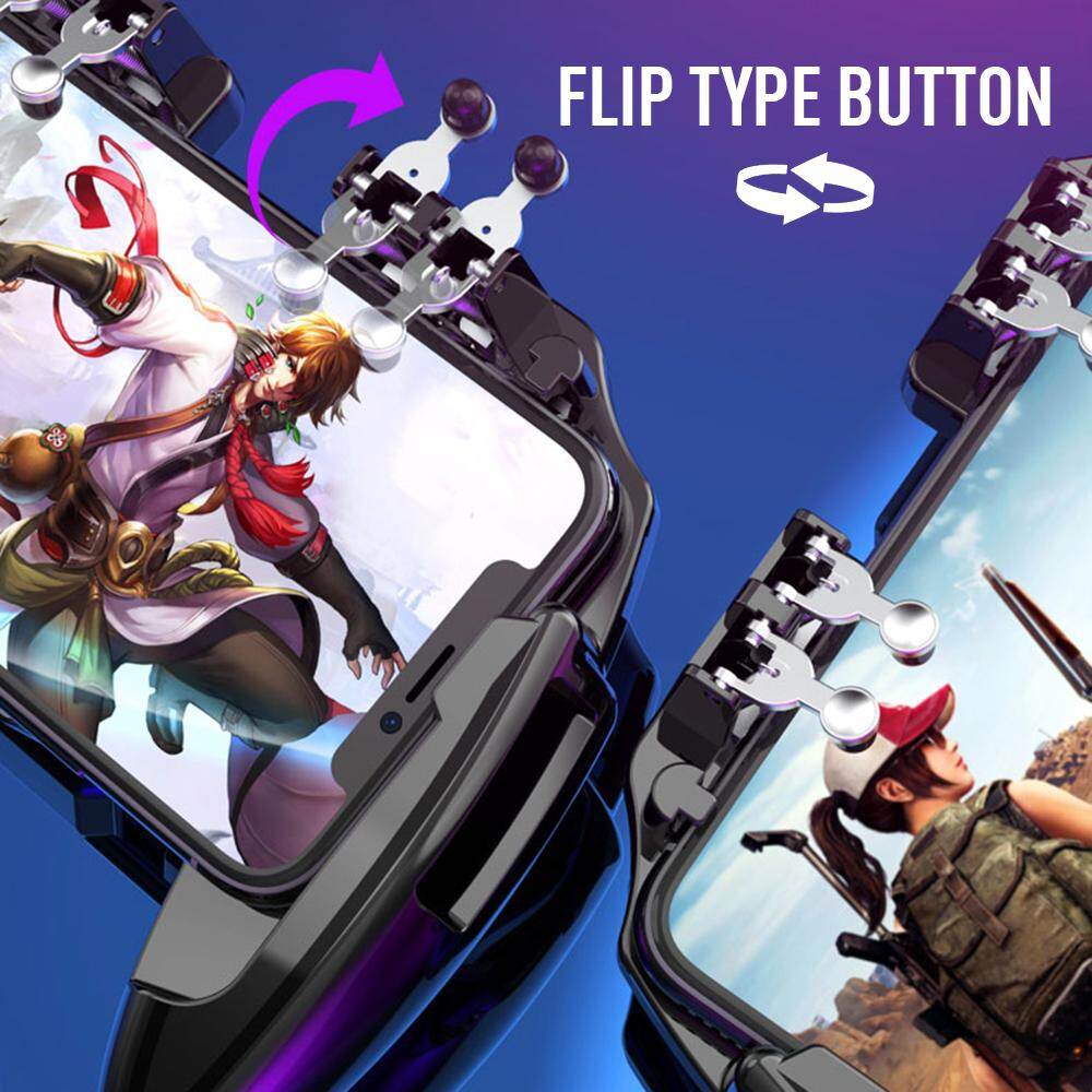 Gzza【 Gamepad 】 Ưa Thích Giá Rẻ M10 M11 Sáu Ngón Tay Tay Cầm Chơi Game Di Động Tay Cầm Chơi Game Cho Memo Di Động Bộ Điều Khiển Trò Chơi Điện Thoại Tay Cầm Chơi Game Cho Bộ Điều Khiển Trò Chơi Pubg Tương Thích