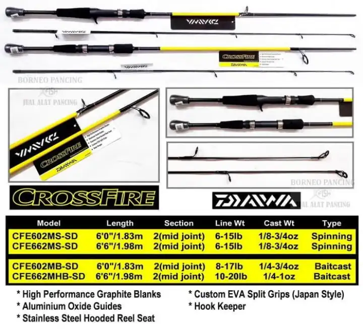 daiwa crossfire baitcasting rod