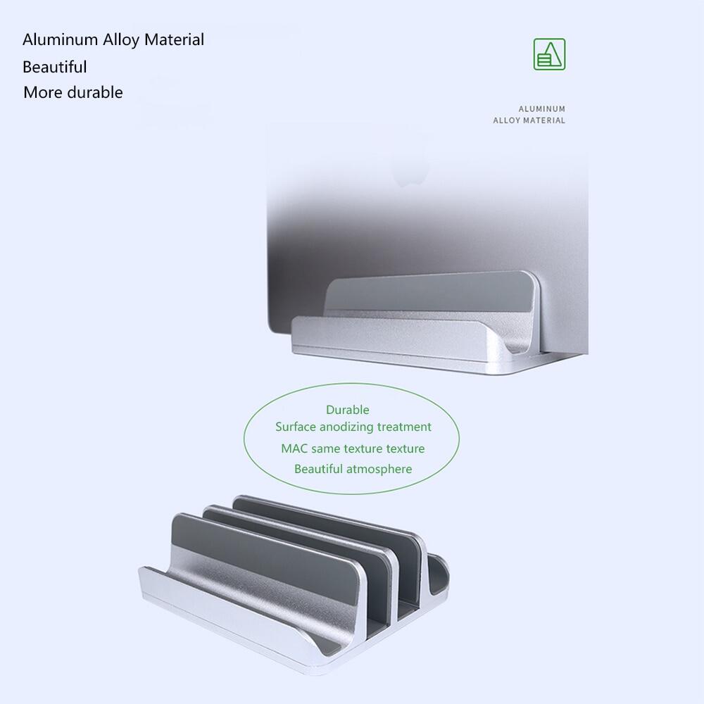 Adjustable Vertical Laptop Tablet Stand Bookshelf Suporte Notebook Aluminum Bracket For Macbook Suitable For Xiaomi HP PC Desk Holder Support