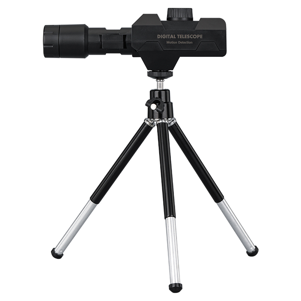 2 Million Pixel Telescope 70X Electronic Telescope Large Aperture Objective Lens Telescope Photos Videos Taking Mobile-detective Crosshairs Positioning Four-way Rotation Observation Screen Comparison Cellphone APP Control with Rotating Tripod