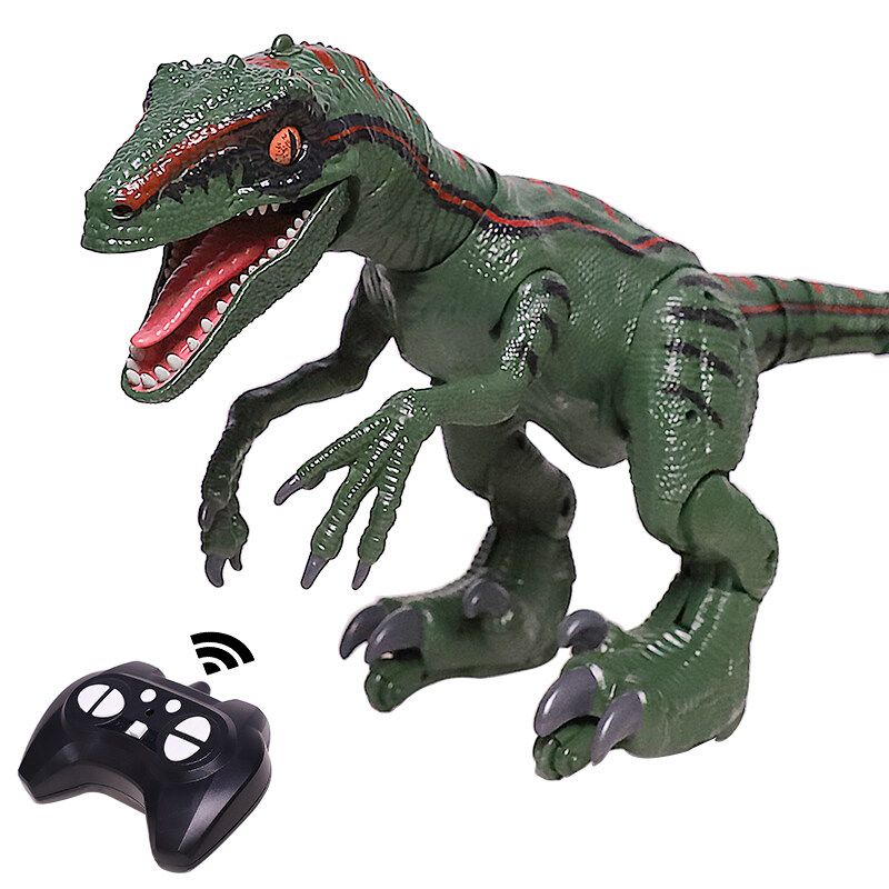 remote control raptor dinosaur