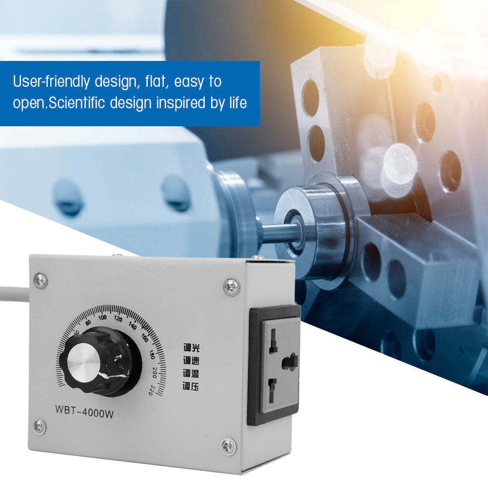 Bộ Điều Khiển Công Suất Cao 220VAC Bộ Điều Khiển Điện Áp Biến Đổi Độ Sáng Tốc Độ Động Cơ Quạt Biến Thiên Bộ Điều Khiển Động Cơ Phích Cắm AU