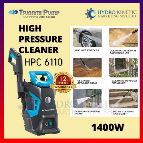 Tsunami HPC6110 High Pressure Cleaner Water Jet Tsunami pump 1400watts