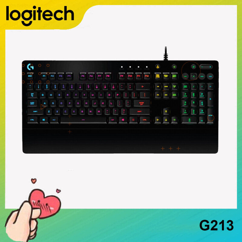[Ready to Ship] Original Logitech G213 Prodigy RGB Wired Gaming Keyboard For PC Laptop Computer Singapore