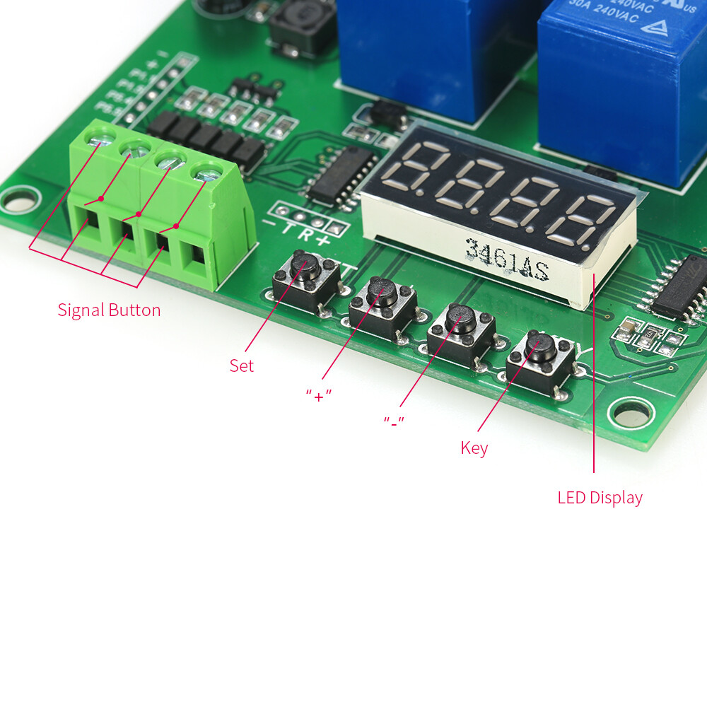 2-channel Motor Driver Board Board 30a Led Relay Module For Arduino Raspberry Pi 12v/24v