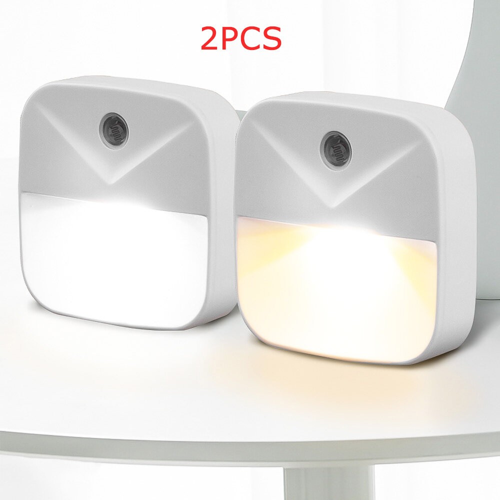 KEBIDU Đèn Chiếu Sáng Tự Động Đèn Ngủ Led Mini Cảm Biến Thông Minh Kèm Phích Cắm Đèn Tiết Kiệm Năng Lượng Cho Phòng Ngủ Đèn Tường Trong Nhà Bảo Vệ Mắt