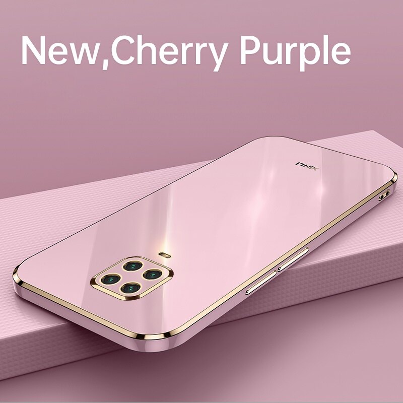 Xiaomi Redmi Note 9s Case Shockproof Soft Silicone Electroplating Back Cover Case Redmi Note9s Phone Casing