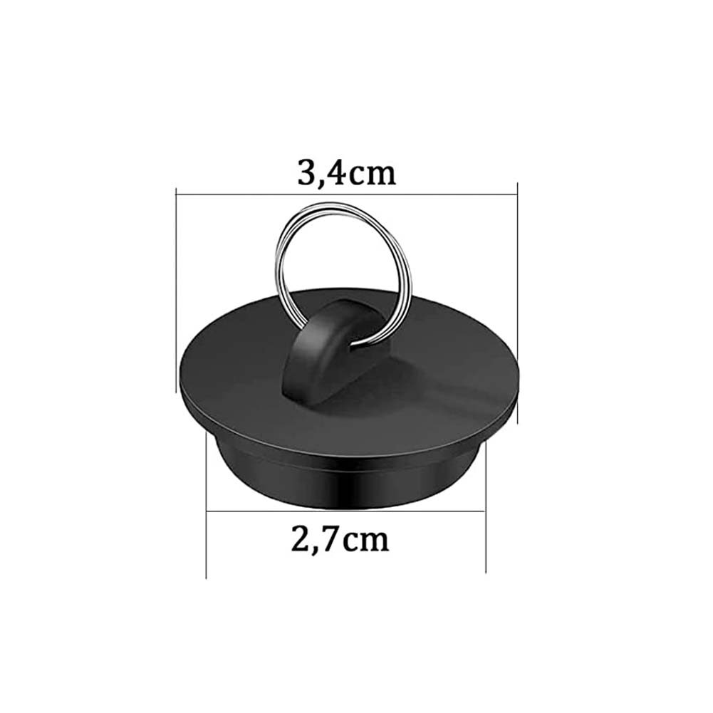Rubber Water Blocking Plug Sink Plug Overflow Hole Rubber Plug Kitchen Bathtub Plug