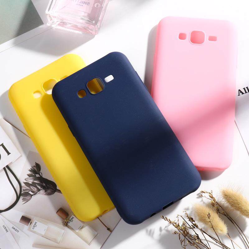 Warna Permen Sarung Handphone TPU Lembut untuk Samsung Galaxy J7 2015 J700F J700FN J700F/DS J700H/DS J700M J700T J700P SM-J700F J700 J7008 j700H 5.5 Inch Covers Soft Multi-Warna Silicone Phone Cover
