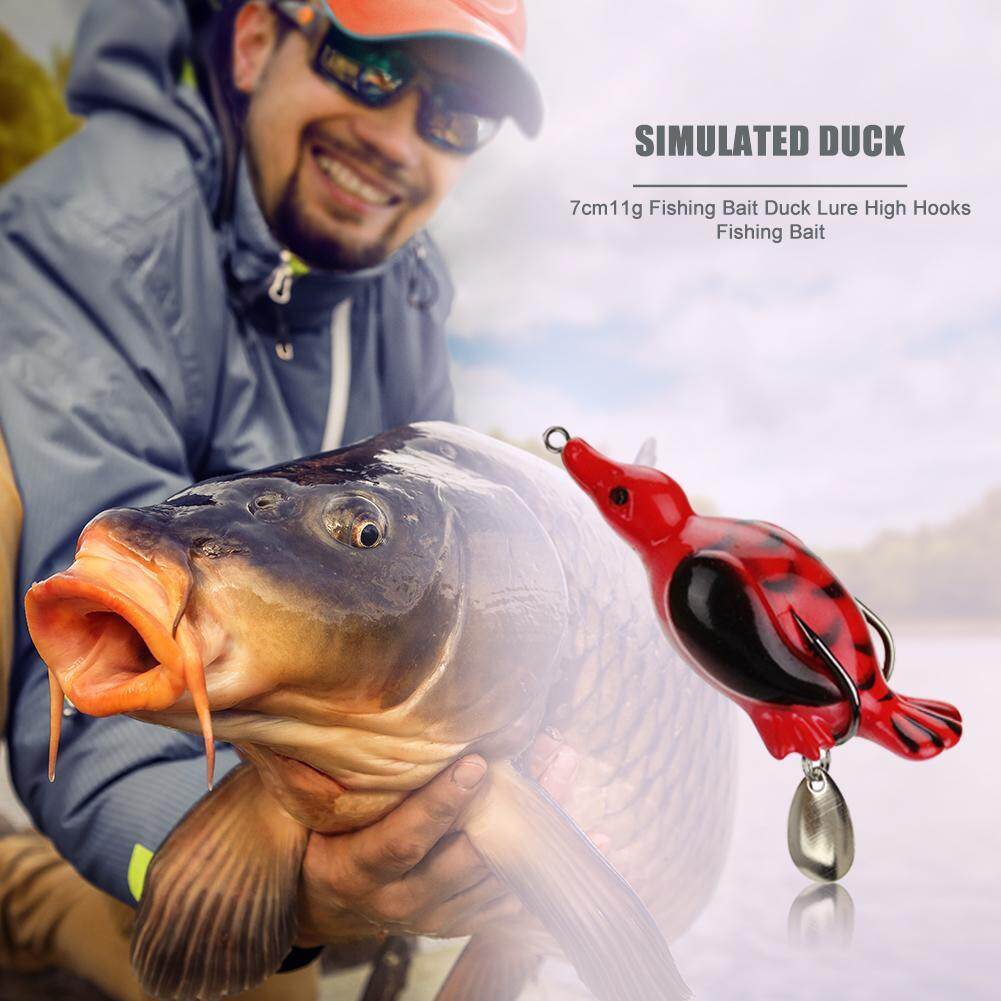 Simulation Duck Fishing Lure 7cm 11g Lifelike Double Hooks False Bait