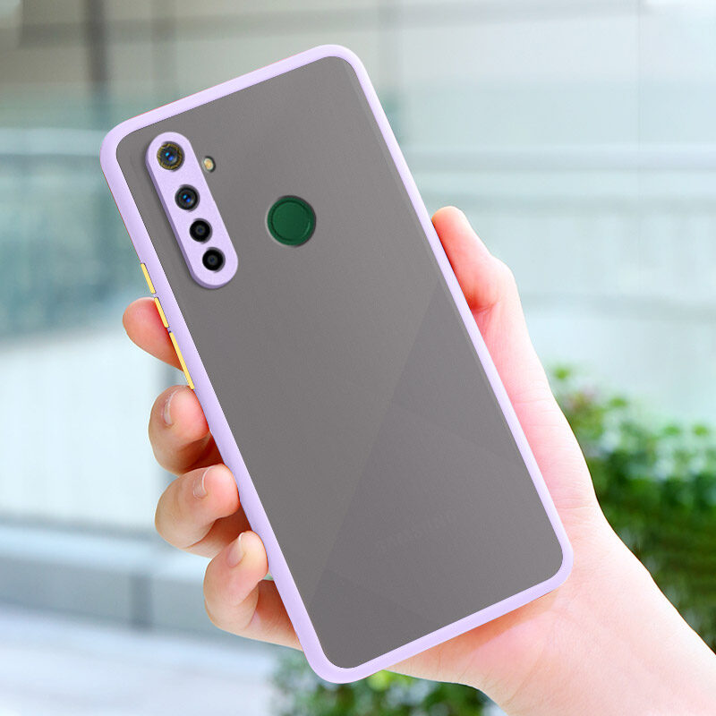 YBD Precision camera protection case For Oppo Realme 6i 5i 5 5s Casing multiple colour Matte Hard PC Back Cover Shockproof Phone Case