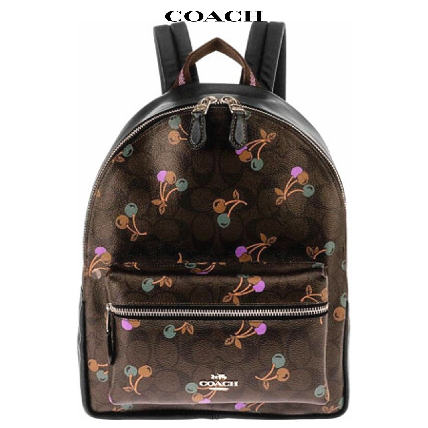 coach cherry backpack