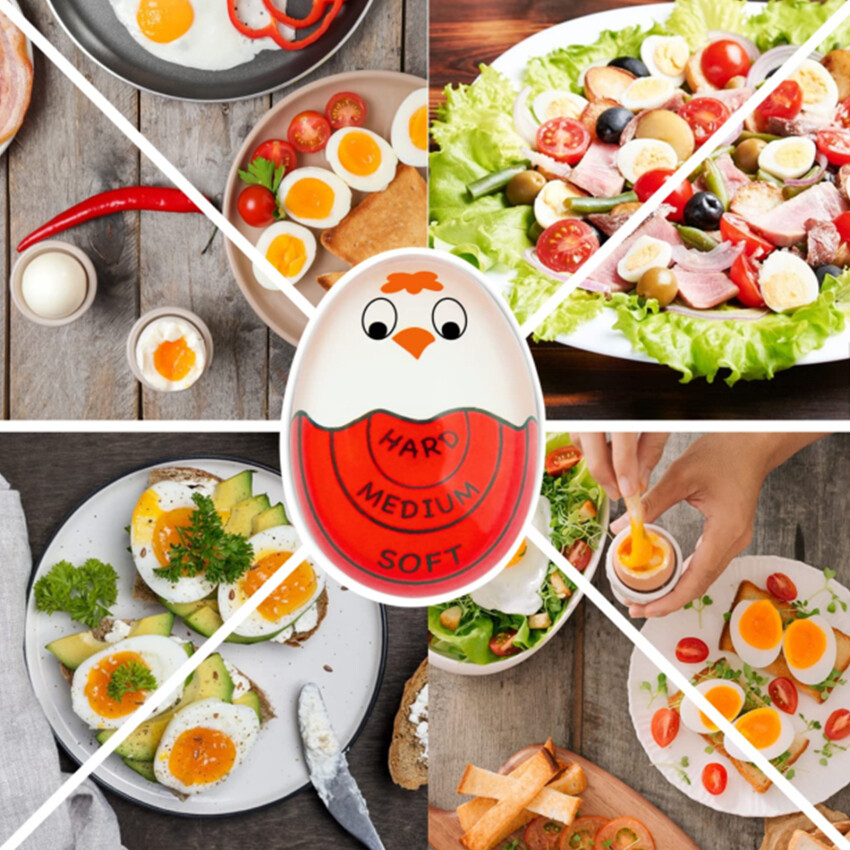 Egg Timer Color-Changing For Boiling Eggs Soft Hard Boiled Egg Perfectly Every Time No BPA Safe Easy-To-Read And Fun No More Guesswork