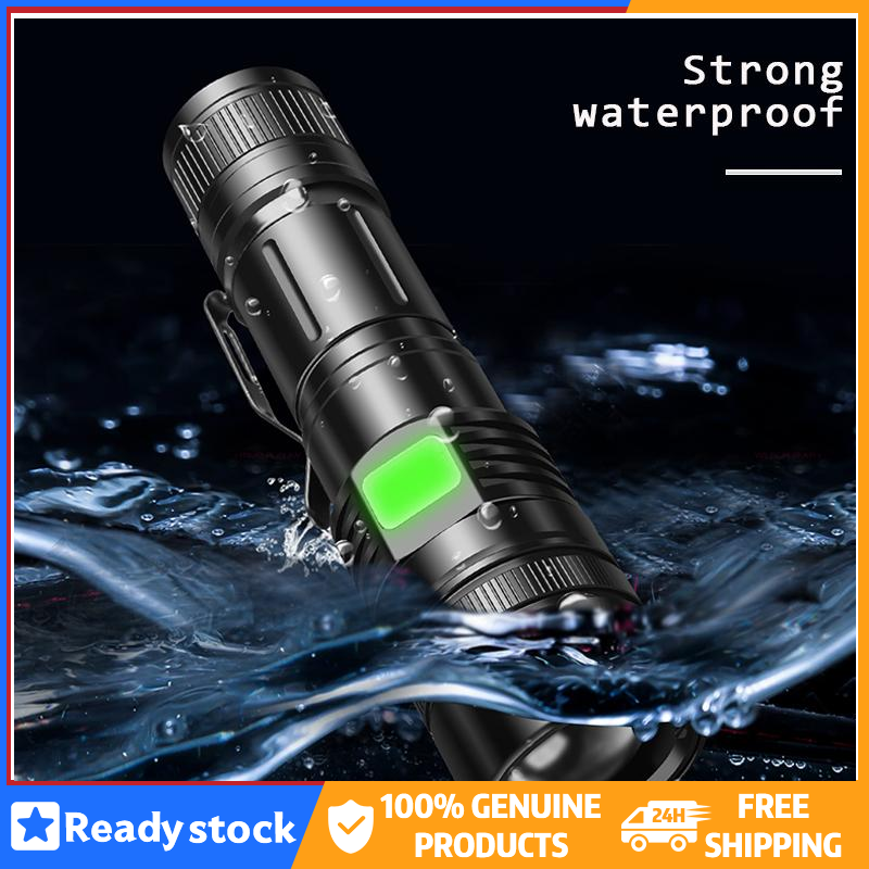 USB Rechargeable Ultra Bright LED Flashlight led torch lanterna Bicycle Light Use18650 Battery For cycling outdoors OUA3039