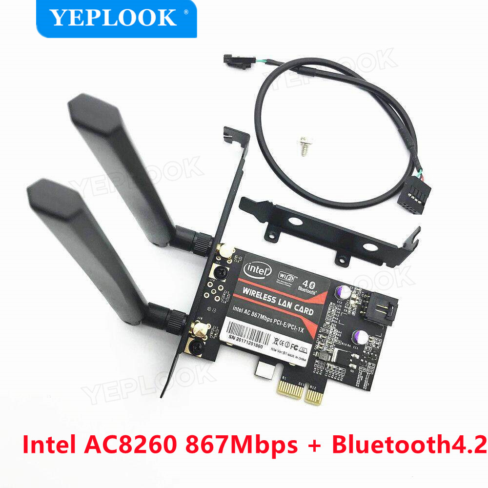 PCIe Desktop Wifi Card Intel AC8260 8260NGW 867Mbps Lan Card Network