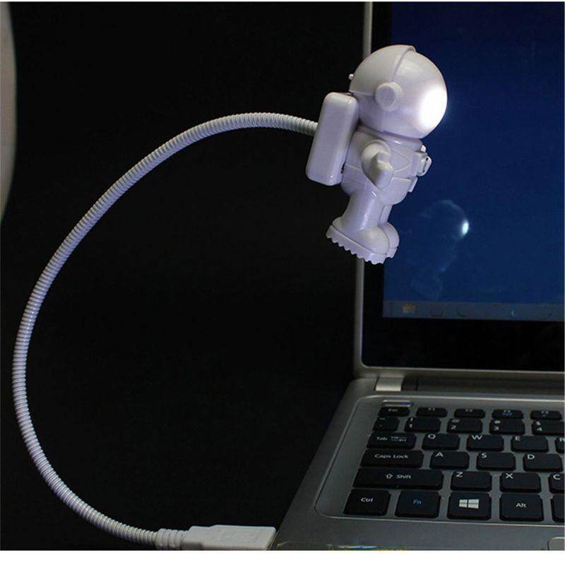 Creative Spaceman Astronaut LED Flexible USB Light Night Light for Kids Toy Laptop PC Notebook