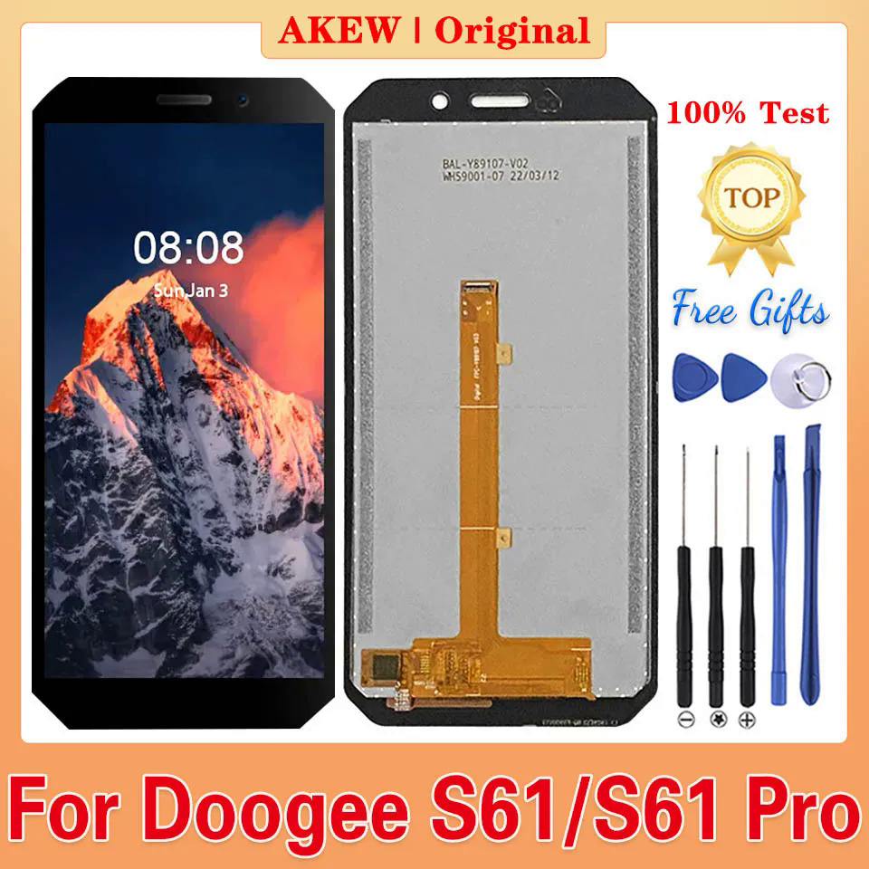 Original For DOOGEE S61 LCD Display Screen 100 Test Doogee S61 Pro Touch Panel Digitizer Replacement New S61Pro Phone Display