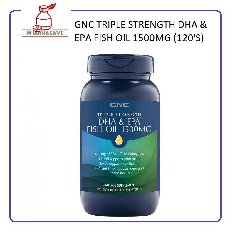 GNC Trimax Omega 3 Fish Oil 1500 120 Softgel Capsules Lazada