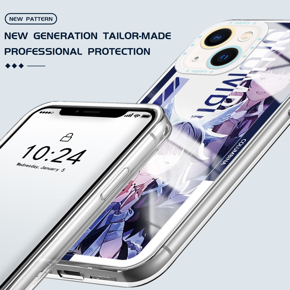 Ốp lưng Hontinga cho Xiaomi Redmi Note 11t Pro + Note 11S Redmi Note 11 Pro 5g Note 12 Pro 4G Redmi Note 8 Pro Note 9 Note 9t Note 12 4g Ốp Ốp trong suốt xuyên thấu genshin Impact silicon mềm bọc hoàn toàn cao su trường hợp Ốp điện thoại softcase cho cô