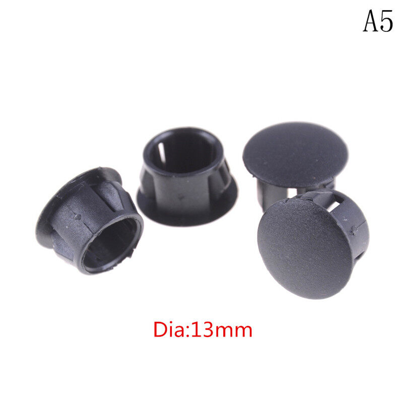 Behoo 4Pcs/lot Black Plastic Round Tube Hole Plug Pipe End Cap Cover