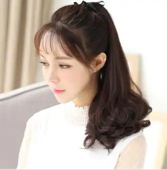 Big Wave Pear Hair Ponytail Long Curly Hair Wig Piece 48cm Length