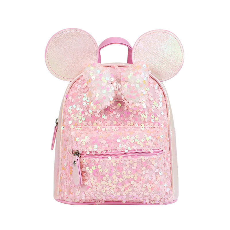 YA ZHOU LONG Children's backpack New sequin bow cartoon cute princess girl backpack