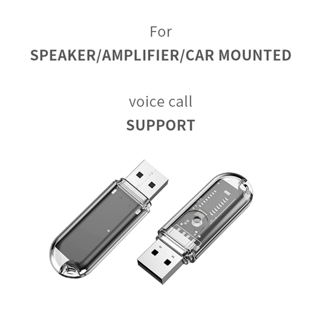 Kebidumei USB Bluetooth Adapter 5.3 For Wireless Speaker Audio Mouse Bluetooth Dongle USB Adapter Bluetooth 5.3 Receiver Transmitter