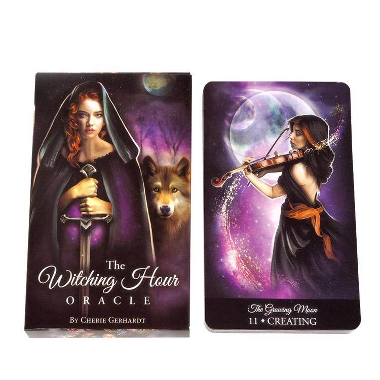 Board Game Card The Witching Hour Oracle Fate Card Game For All Skill Levels Oracle Card Party Game Mysterious Divination Deck Party Tarot Card 39pcs Full English Family Game expedient