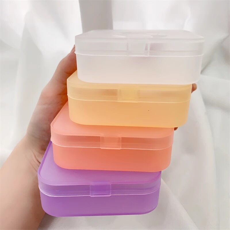 Dorisna Hộp đựng miếng bọt biển trang điểm lớn Hộp đựng đồ chống bụi xuyên thấu thoáng khí thông dụng Hộp đựng bông thoa phấn nền kẹo bông Hộp đựng miếng bọt biển trang điểm cầm tay hộp rỗng