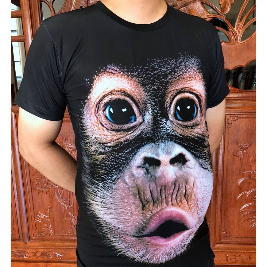 3d monkey cheap shirt