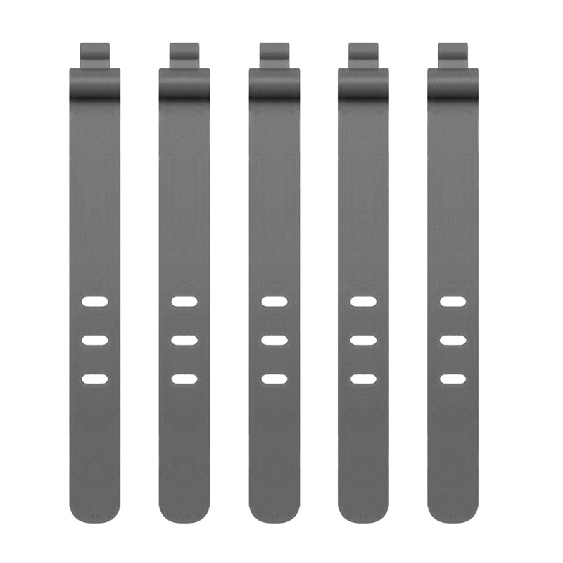 5Pcs Multifunctional Reusable Ties Charging Wire Data Cord Organizer Silicone 3 Hole Cable Winder Ties Portable Earphone Line Manager Clips